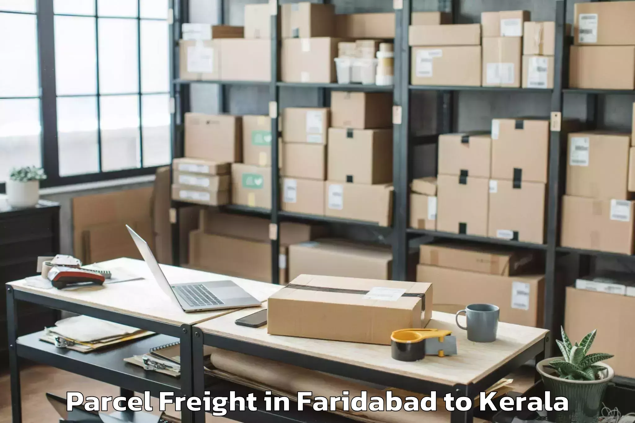 Discover Faridabad to Vadakkencherry Parcel Freight